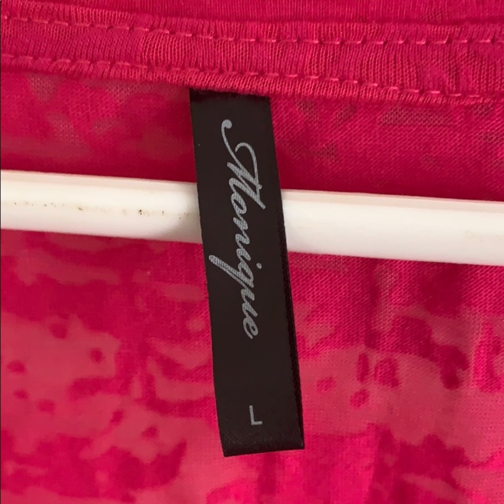 Monique Hot Pink Top - NWOT - Picture 5 of 6